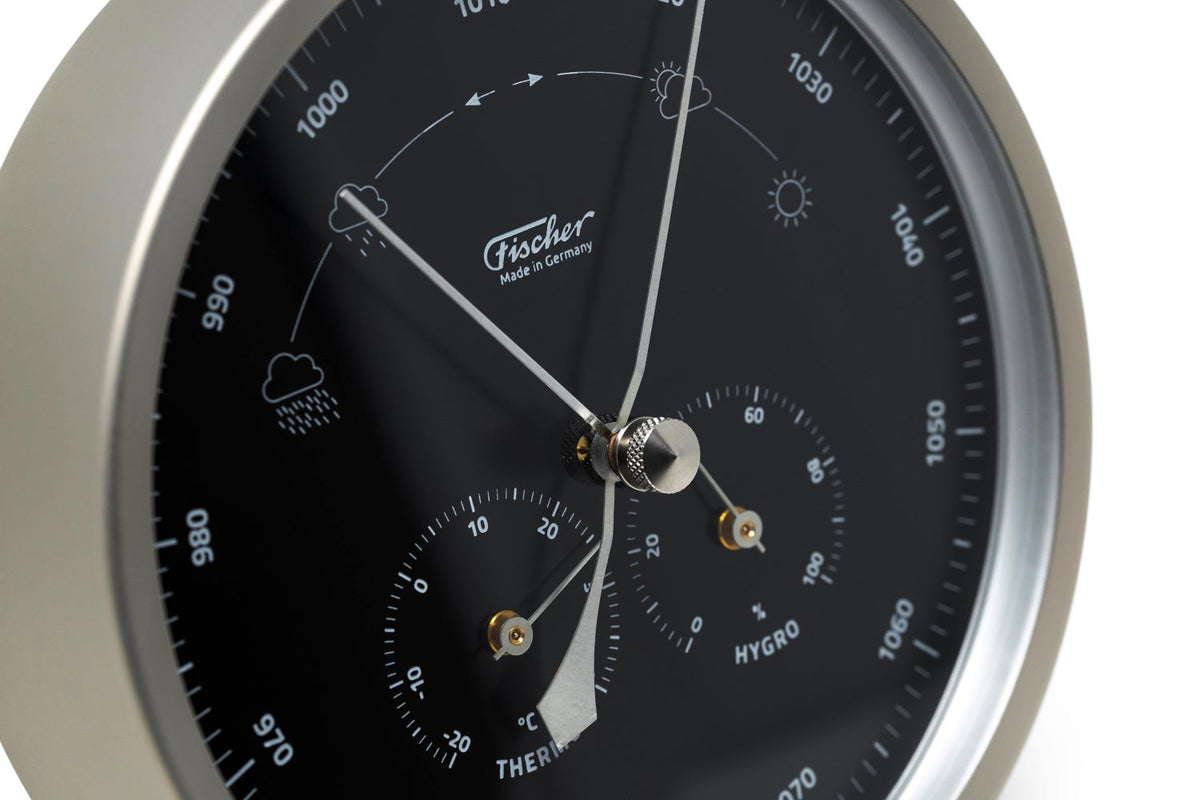 Modern Indoor & Outdoor Weatherstation- 3 in 1 - Hygrometer + Barometer + Thermometer