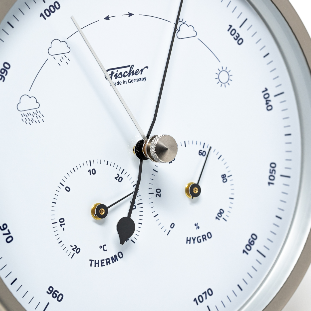 Modern Indoor & Outdoor Weatherstation- 3 in 1 - Hygrometer + Barometer + Thermometer