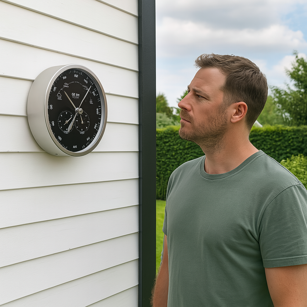 Modern Indoor & Outdoor Weatherstation- 3 in 1 - Hygrometer + Barometer + Thermometer