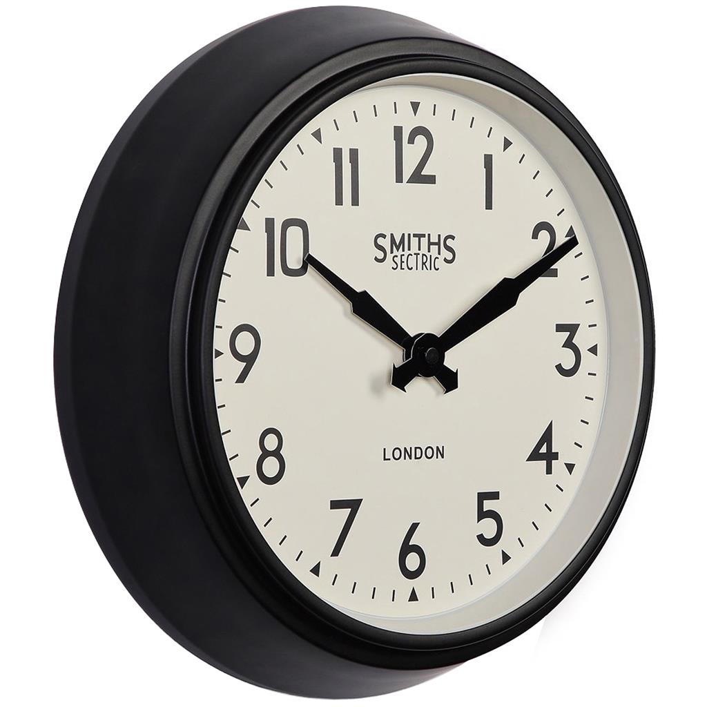 Smiths Black Station Clock Wall Clock