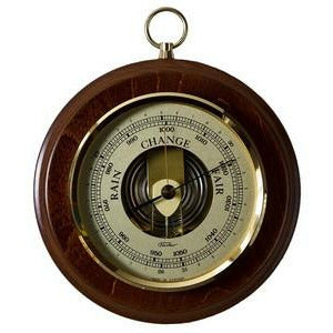 Classic Walnut & Brass  170mm Fischer Barometer