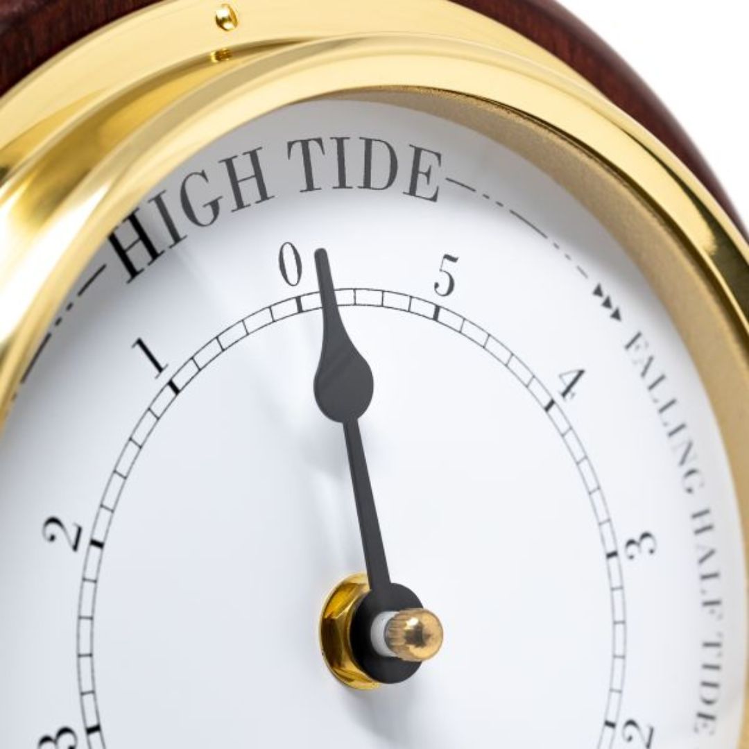 Mahogany & Brass 170mm Tide only Clock