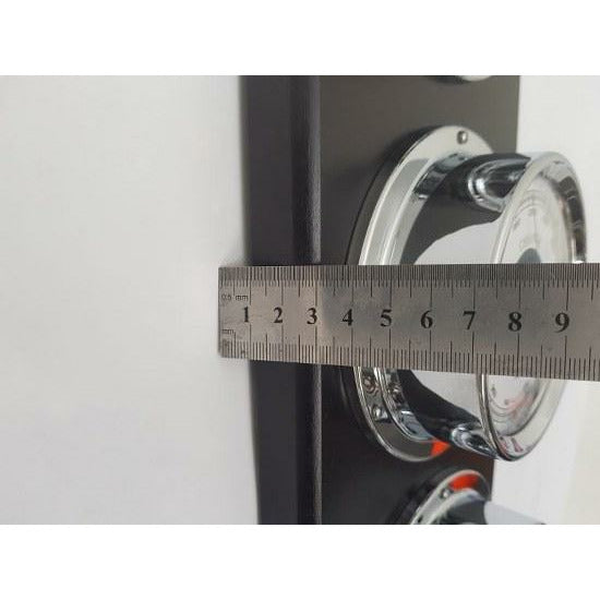 Modern Ebony & Chrome Weatherstation – 4-in-1 Hygrometer, Barometer, Thermometer & Tide Clock