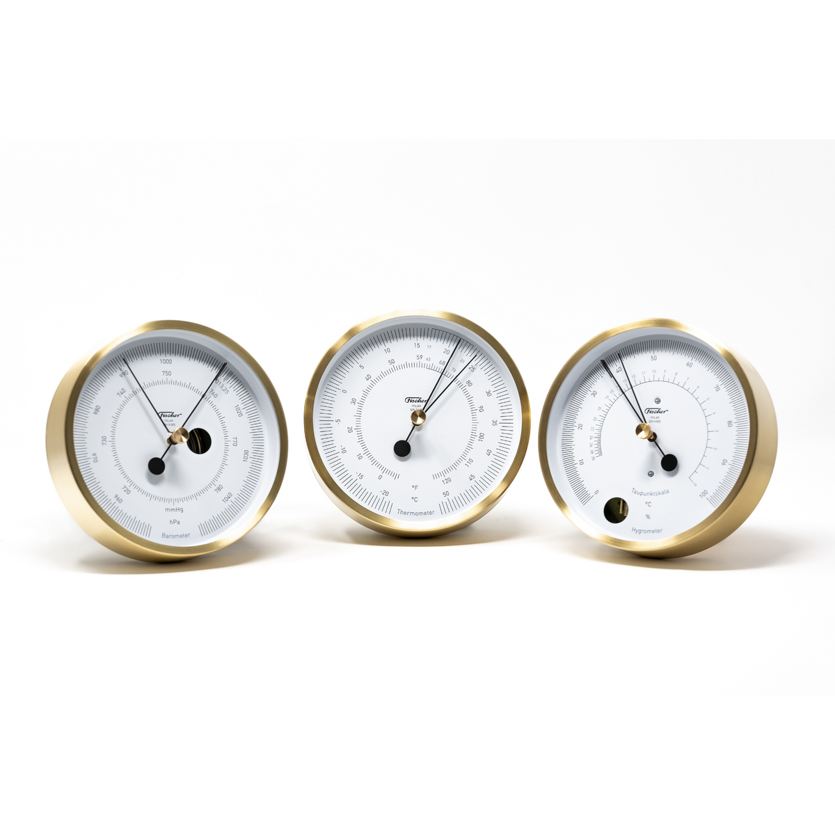 Designer POLAR Instruments - Hygrometer Brushed Brass