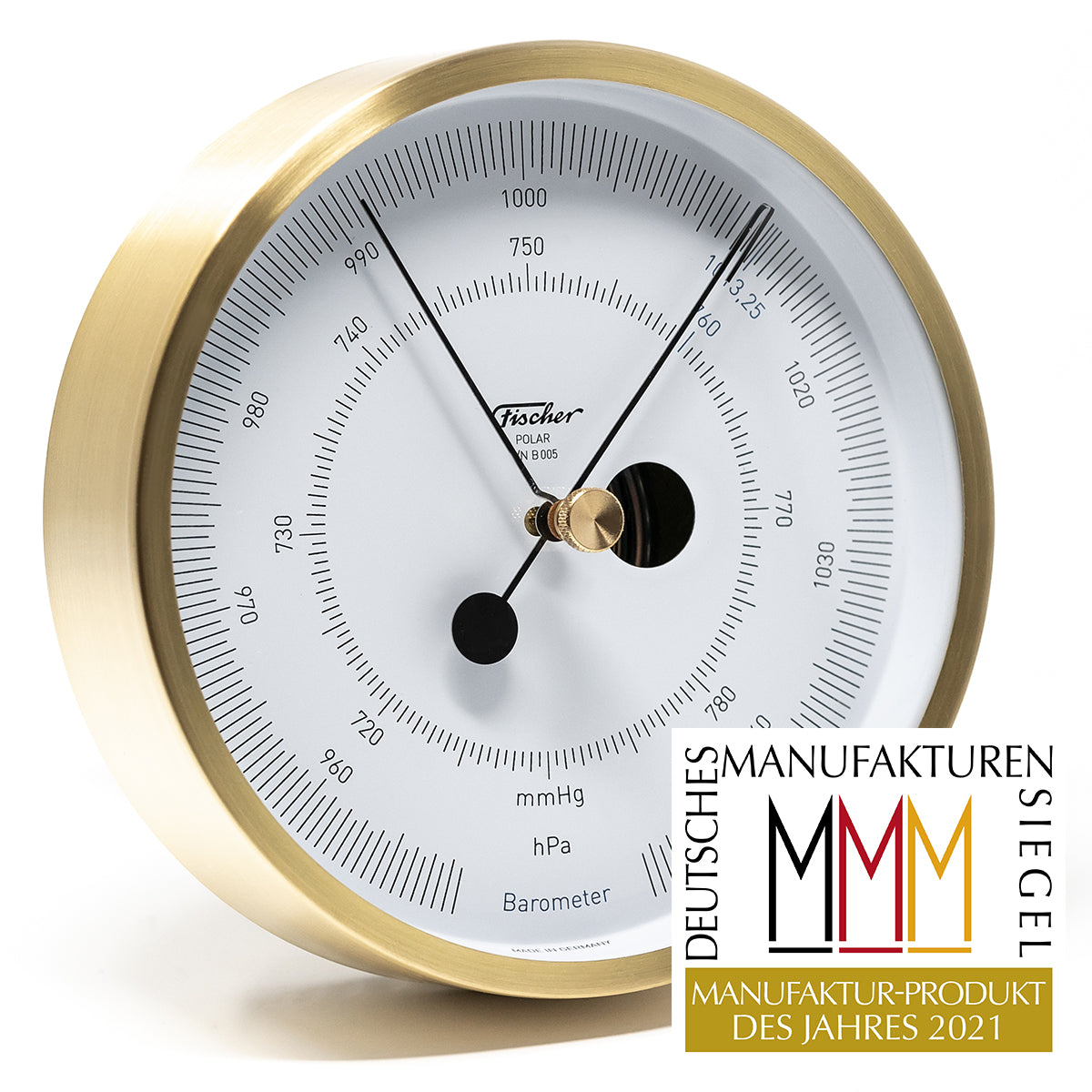 Designer POLAR Instruments -  Barometer Brushed Brass