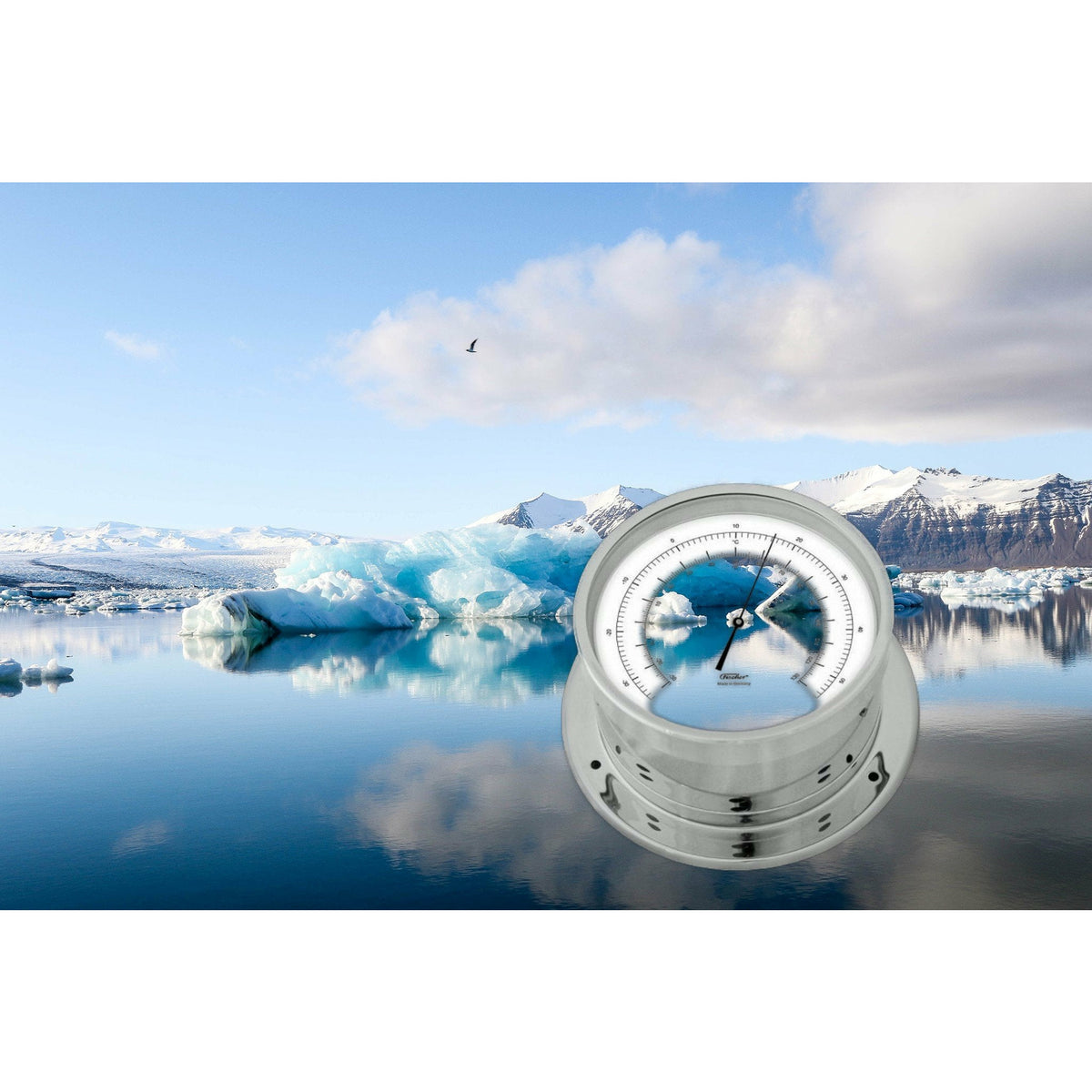 Aneroid Precision Thermometer Navigator