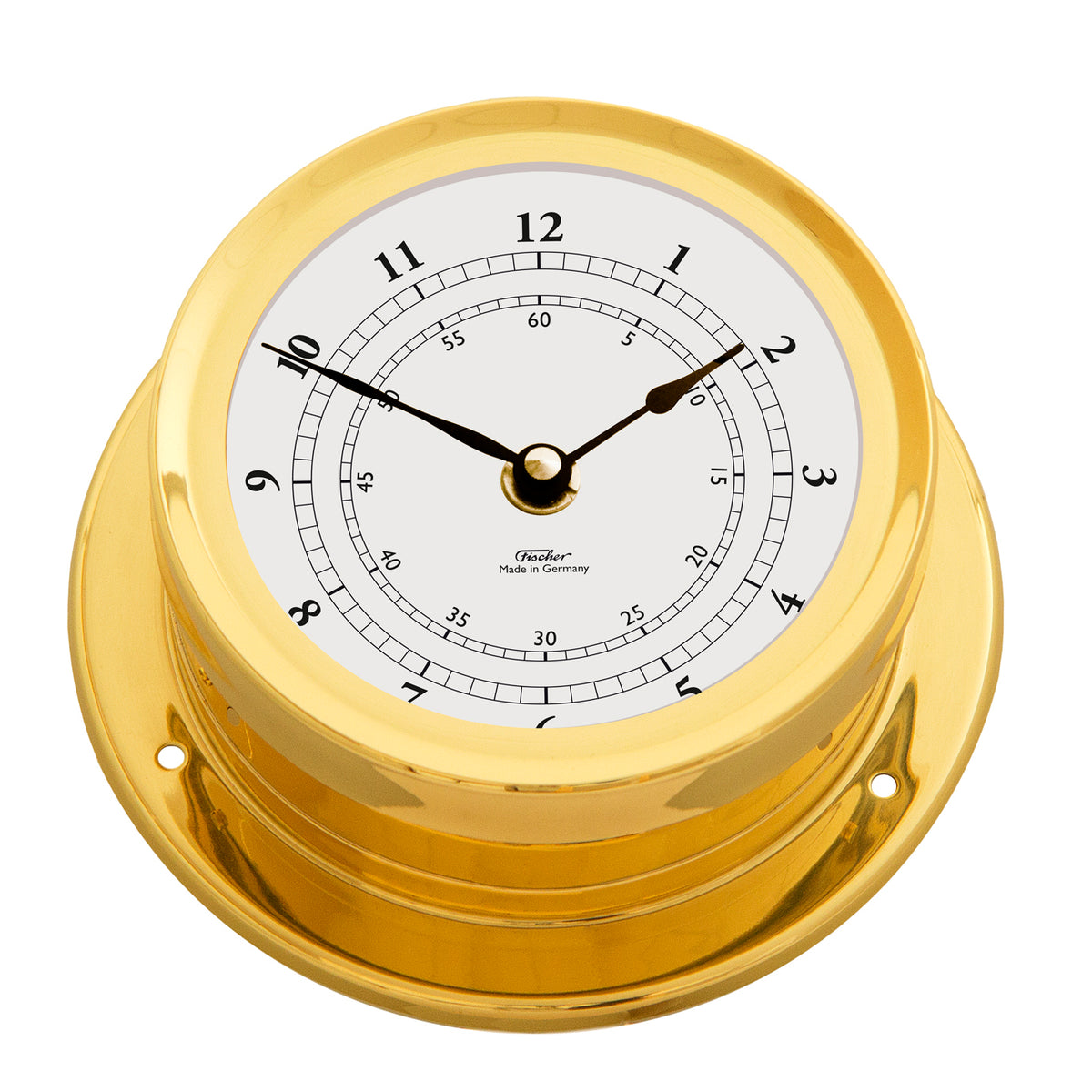 Fischer 165mm Brass Quartz Maritime Clock