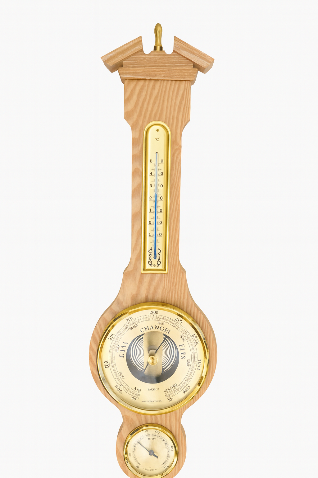 Traditional Banjo Light Oak 540mm Weatherstation -3 in 1 - Hygrometer + Barometer + Thermometer (Copy)