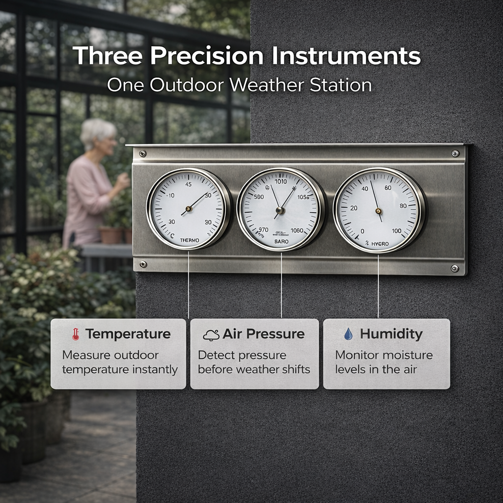 Stainless Outdoor Weather Station