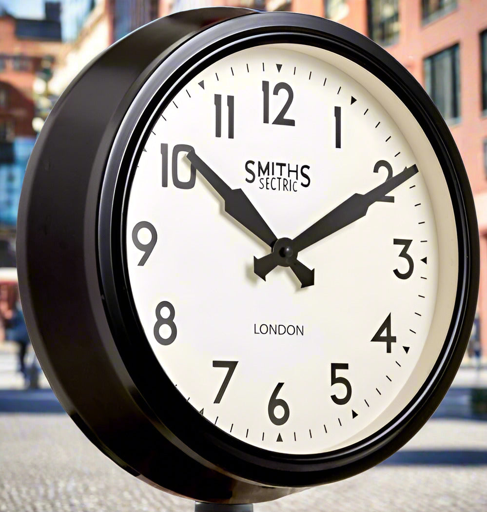 Smiths Black Replica Wall Clock