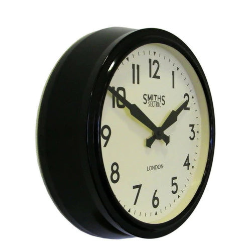 Smiths Black Replica Wall Clock
