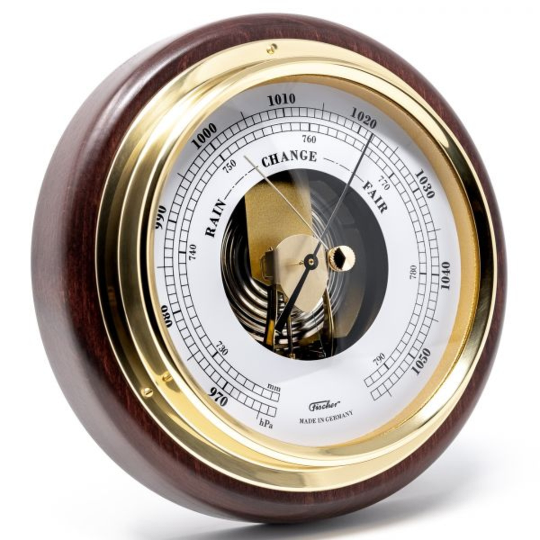 Popular Fischer mahogany  round barometer