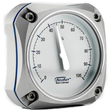 This beautiful silver hygrometer is part of the Fischer Edition