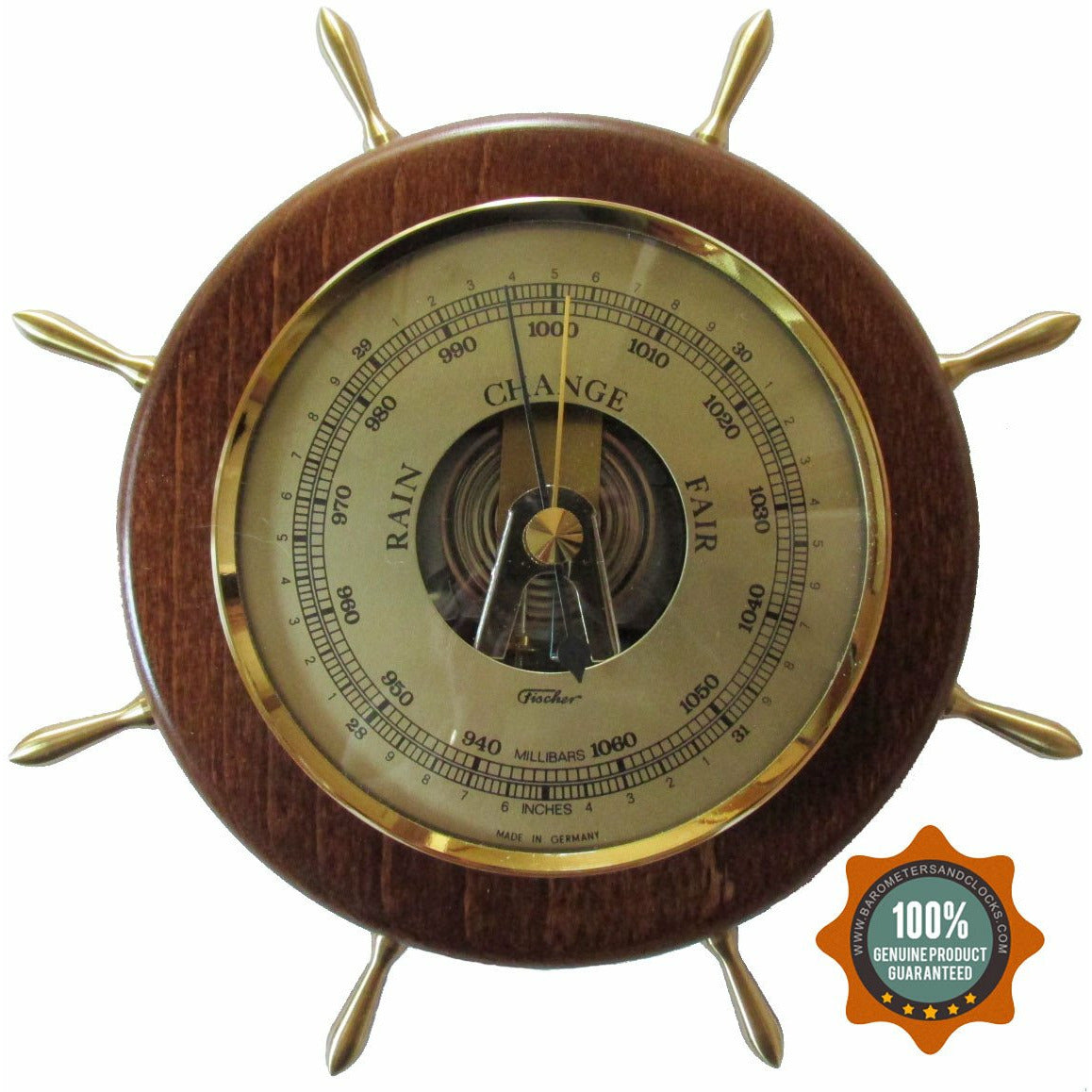 Ships Wheel Barometer